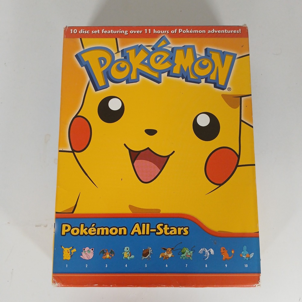 Pokemon All-Stars DVD Box Set 10-Disc Commemorative Collection 11-Hours